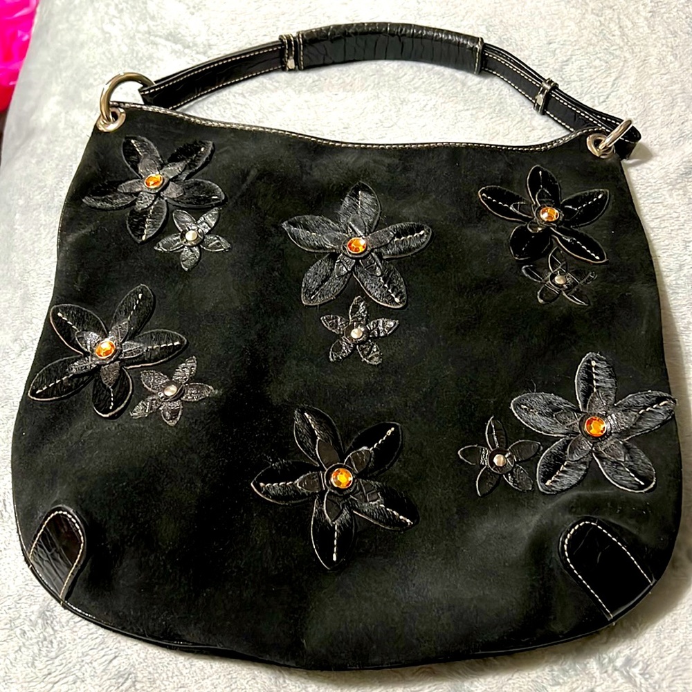 Castellari Italian suede hobo